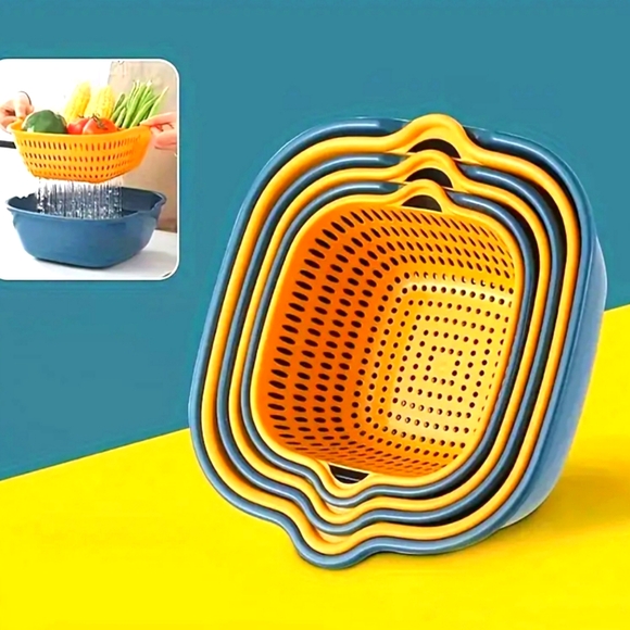 Colander Bowl Set - New 6pcs - Picture 1 of 9